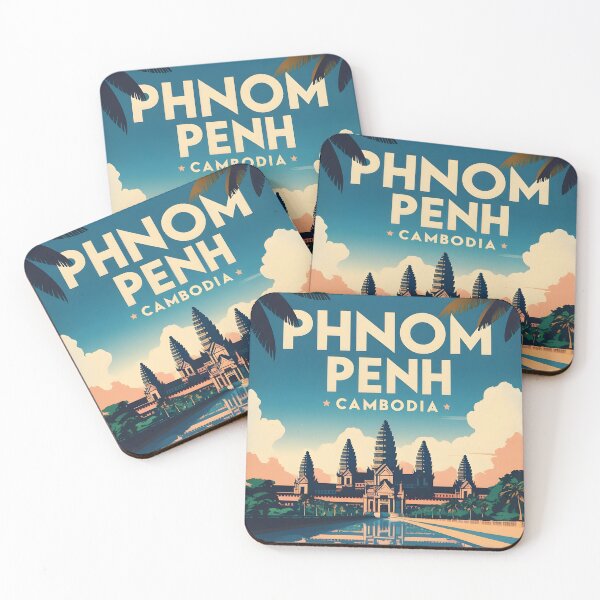 Item preview, Phnom Penh Cambodia Vintage Travel Tourism designed and sold by TravelersGems.