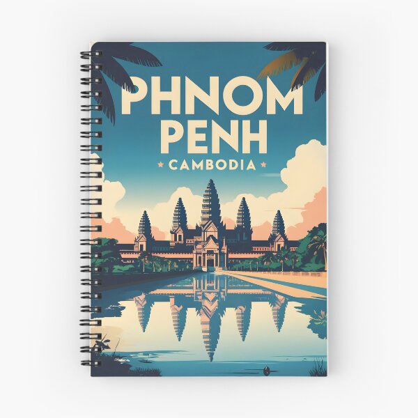 Item preview, Phnom Penh Cambodia Vintage Travel Tourism designed and sold by TravelersGems.