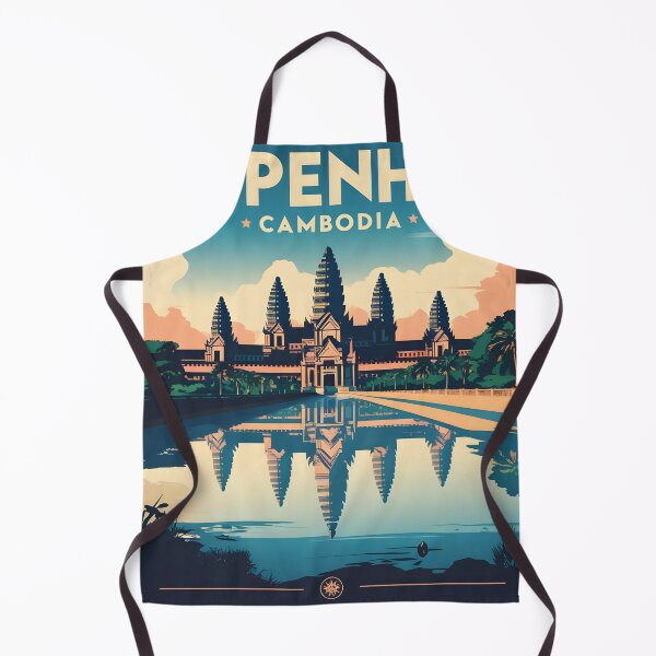 Item preview, Phnom Penh Cambodia Vintage Travel Tourism designed and sold by TravelersGems.