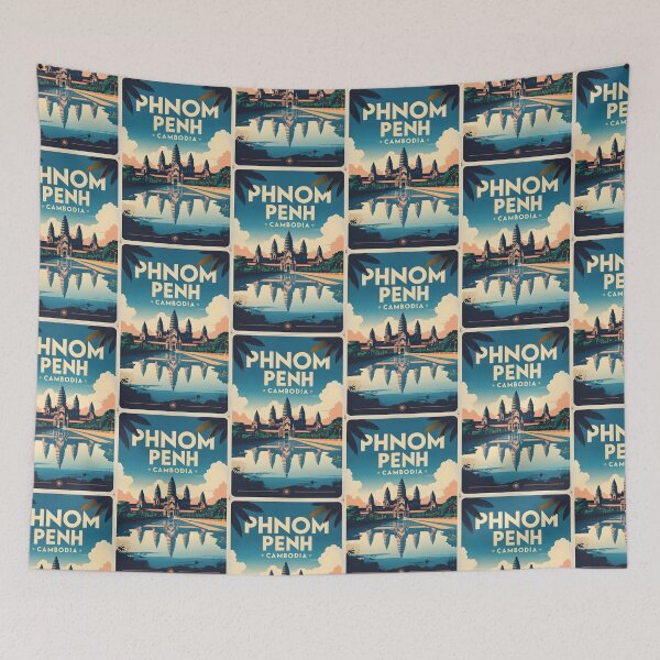 Item preview, Phnom Penh Cambodia Vintage Travel Tourism designed and sold by TravelersGems.