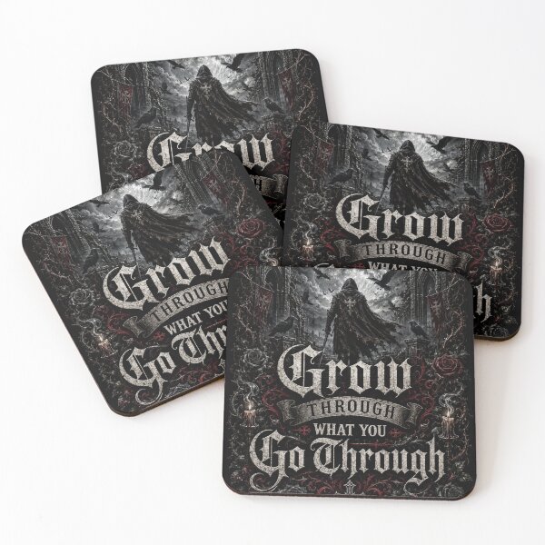 Item preview, Grow Through What You Go Through – Gothic Life Quote designed and sold by Meentoos_1.