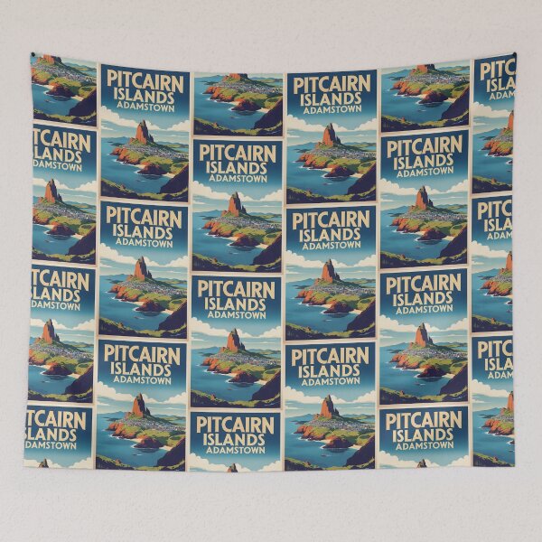 Item preview, Adamstown Pitcairn Islands Vintage Travel designed and sold by TravelersGems.