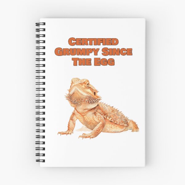Item preview, Certified Grumpy Since The Egg Bearded Dragon Watercolor Design designed and sold by NatureUnleashed.