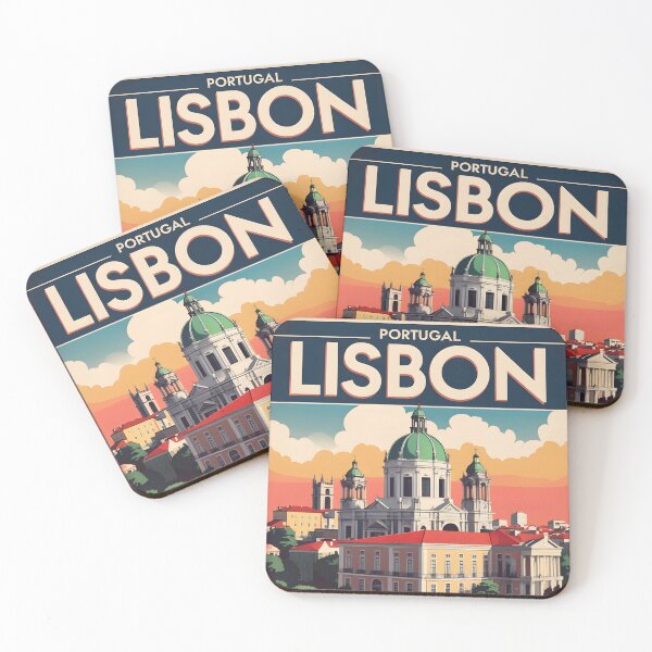 Item preview, Lisbon Portugal Vintage Travel Tourism designed and sold by TravelersGems.