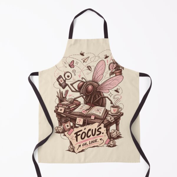 Item preview, Focus. Oh, Look. – Distracted House Fly Funny Comic designed and sold by InnerwayStudio.