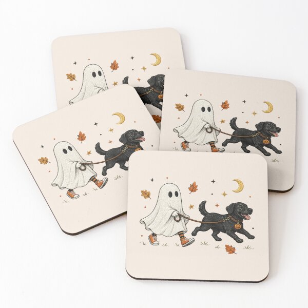 Item preview, Ghost Walking Black Lab, Funny Halloween Labrador Retriever, Spooky Season, Black Lab Lover Halloween Gift designed and sold by Quiajia.