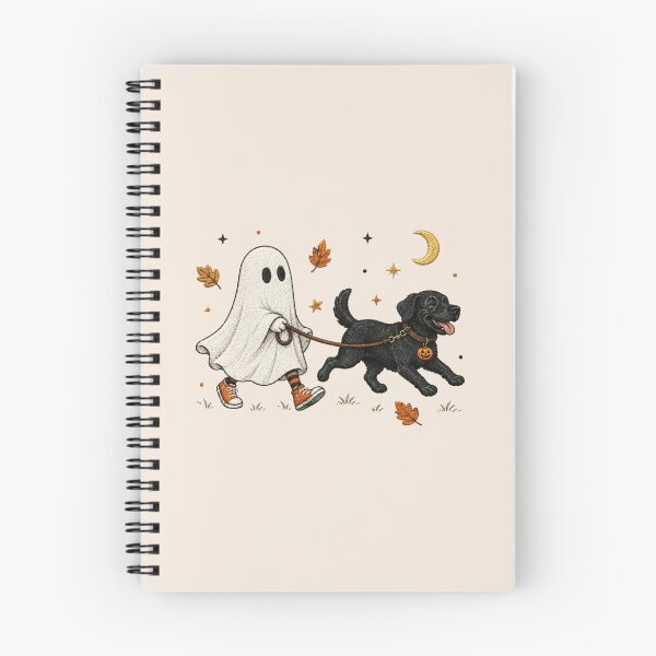 Item preview, Ghost Walking Black Lab, Funny Halloween Labrador Retriever, Spooky Season, Black Lab Lover Halloween Gift designed and sold by Quiajia.