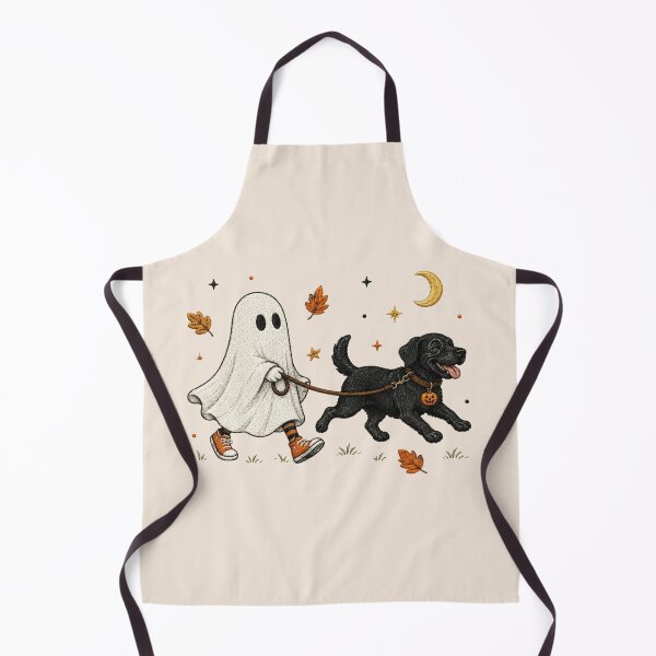 Item preview, Ghost Walking Black Lab, Funny Halloween Labrador Retriever, Spooky Season, Black Lab Lover Halloween Gift designed and sold by Quiajia.