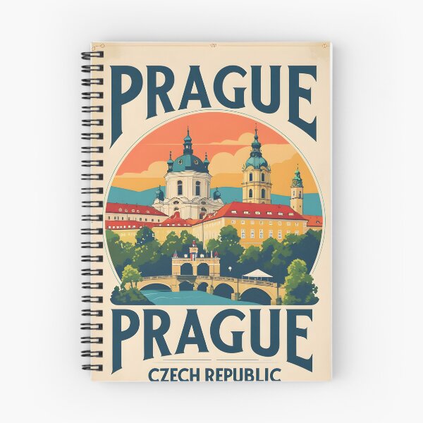 Item preview, Prague Czech Republic Vintage Travel Tourism designed and sold by TravelersGems.