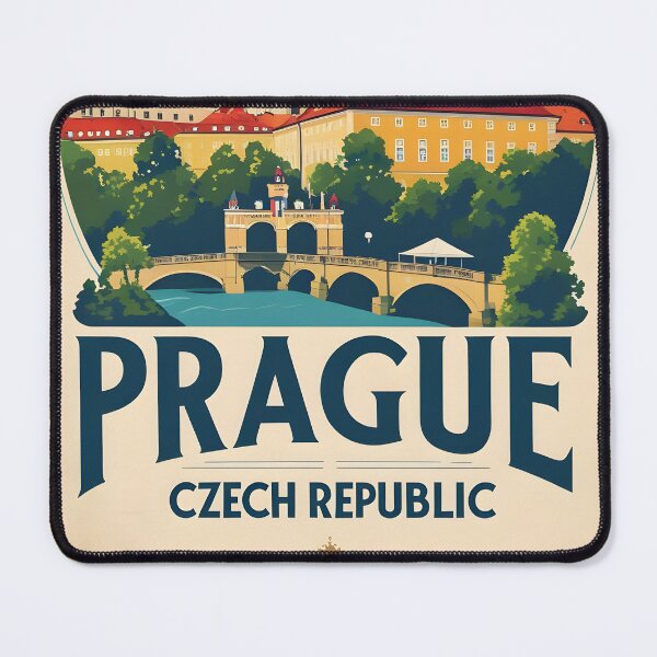 Item preview, Prague Czech Republic Vintage Travel Tourism designed and sold by TravelersGems.