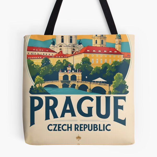 Item preview, Prague Czech Republic Vintage Travel Tourism designed and sold by TravelersGems.