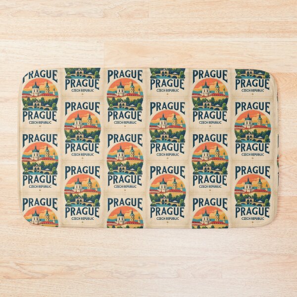 Item preview, Prague Czech Republic Vintage Travel Tourism designed and sold by TravelersGems.
