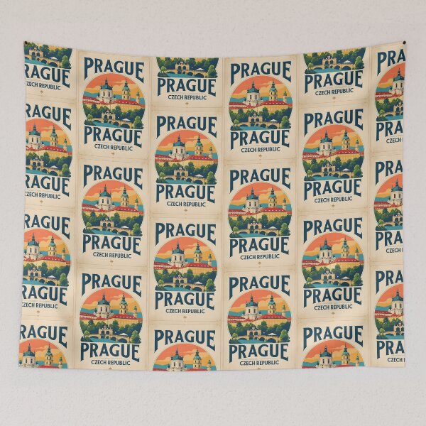 Item preview, Prague Czech Republic Vintage Travel Tourism designed and sold by TravelersGems.