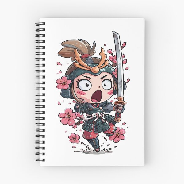 Item preview, chibi samurai warrior character designed and sold by cutemakerotart.