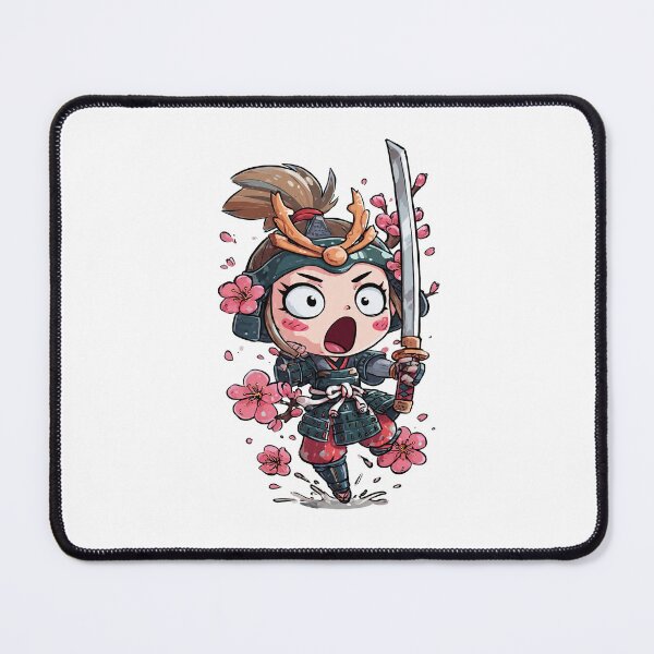 Item preview, chibi samurai warrior character designed and sold by cutemakerotart.
