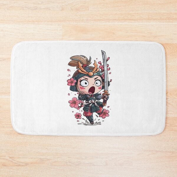Item preview, chibi samurai warrior character designed and sold by cutemakerotart.