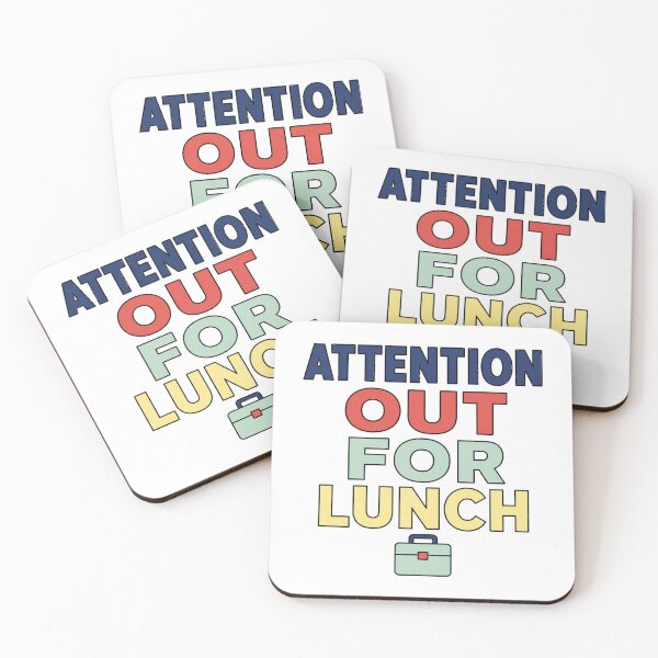 Item preview, Attention Out For Lunch designed and sold by aihrgdesign.