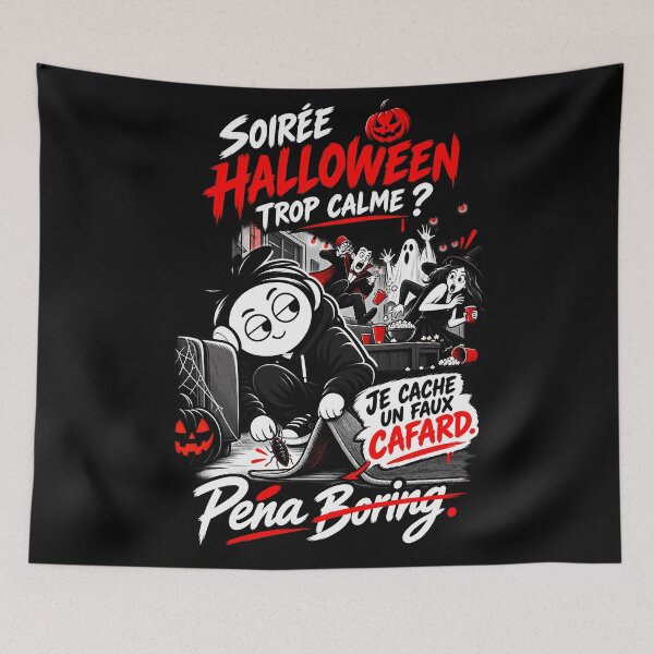 Item preview, Funny Halloween T-shirt – Too quiet an evening? I'm hiding a fake cockroach designed and sold by J-Impression.