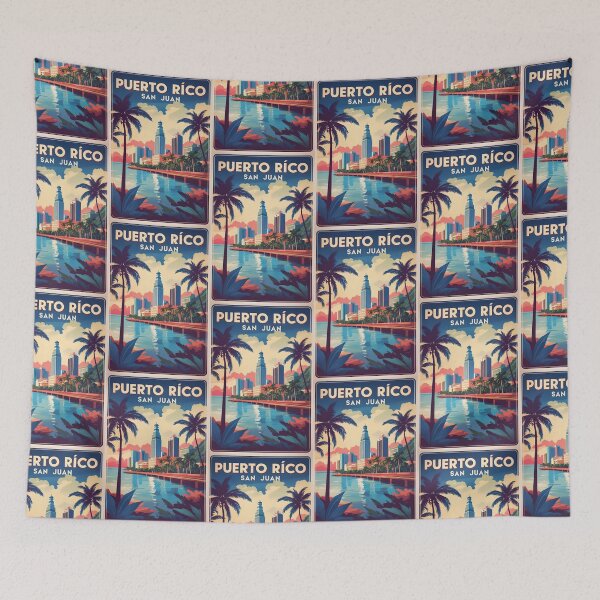 Item preview, San Juan Puerto Rico Vintage Travel Tourism designed and sold by TravelersGems.