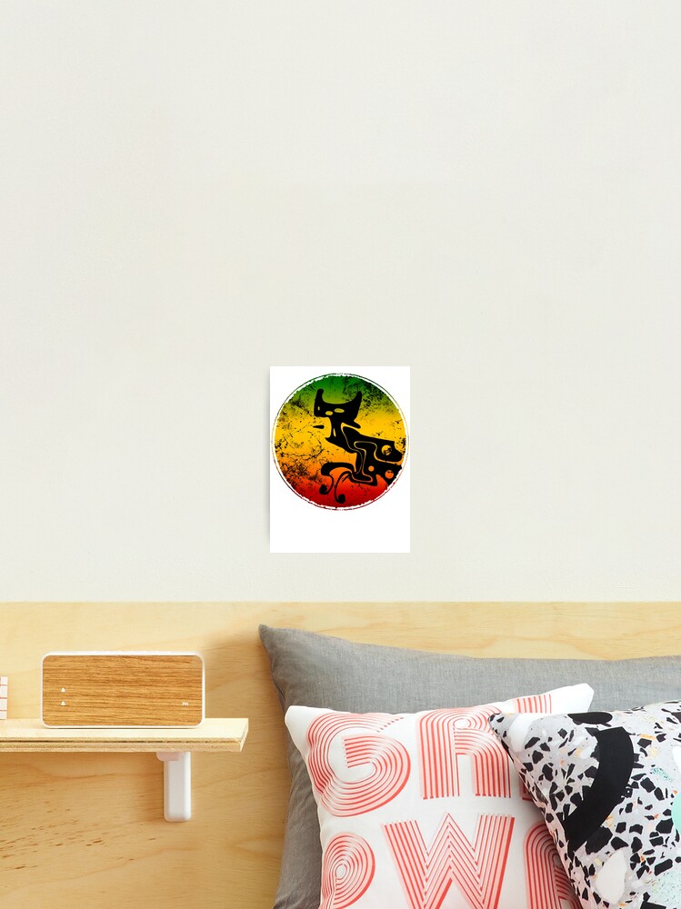 Thumbnail 2 of 3, Photographic Print, Abstract Reggae Kitty designed and sold by RastafarReggae.