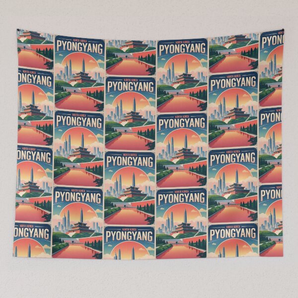 Item preview, Pyongyang North Korea Vintage Travel Tourism designed and sold by TravelersGems.