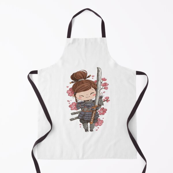 Item preview, chibi samurai warrior gril character designed and sold by cutemakerotart.