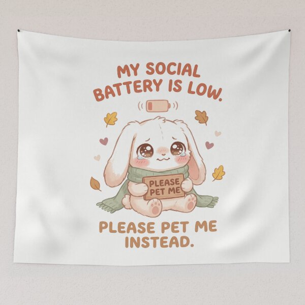 Item preview, My Social Battery Is Low designed and sold by SignumShop.