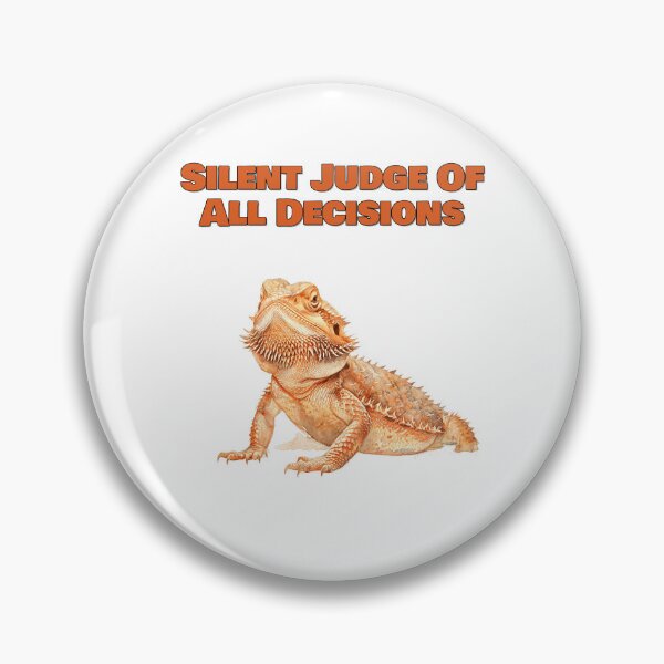 Item preview, Silent Judge Of All Decisions Funny Bearded Dragon Design designed and sold by NatureUnleashed.