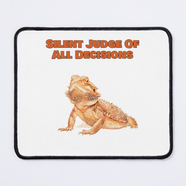 Item preview, Silent Judge Of All Decisions Funny Bearded Dragon Design designed and sold by NatureUnleashed.