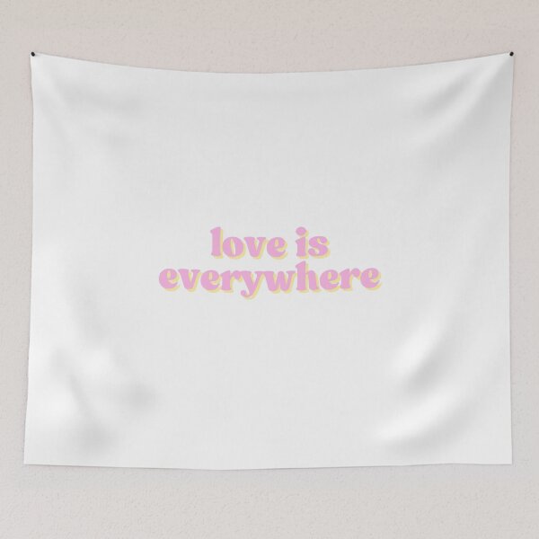 Item preview, love is everywhere | baby pink designed and sold by dollhouseclub.