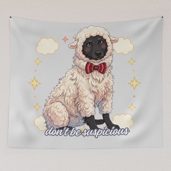 Item preview, Chaps Don't Be Suspicious Dog in Sheep Costume designed and sold by Marukami99.