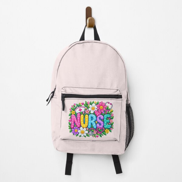 Item preview, Colorful Floral Nurse Typography Cute Nursing Flower Graphic designed and sold by CG Studio.