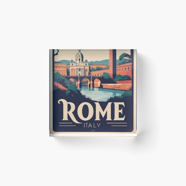 Item preview, Rome Italy Vintage Travel Tourism designed and sold by TravelersGems.