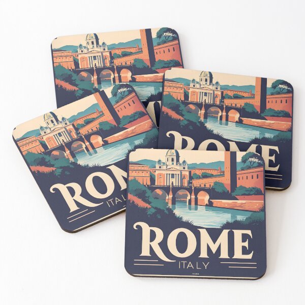 Item preview, Rome Italy Vintage Travel Tourism designed and sold by TravelersGems.