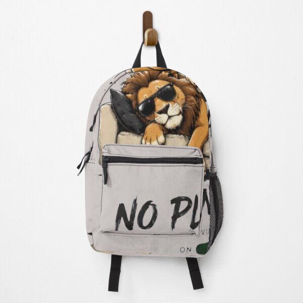 Item preview, No Plans Just Naps – Sleeping Lion Funny Lazy Animal Design designed and sold by RajDeals.