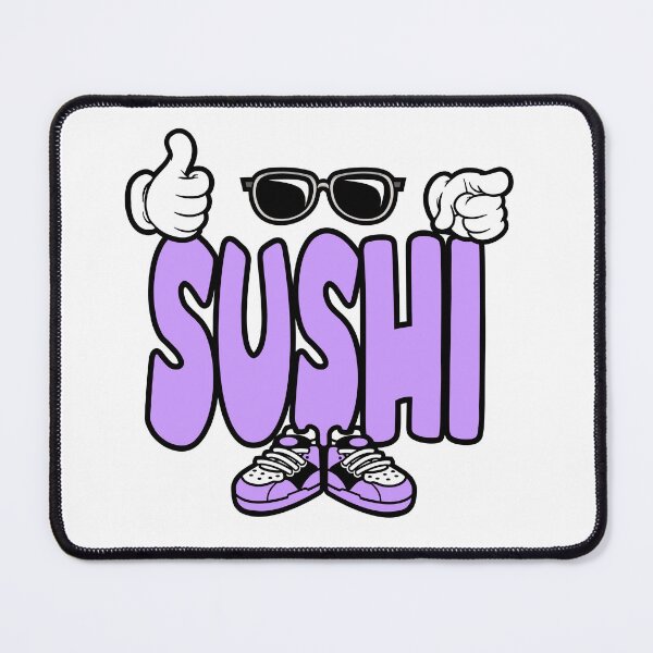Item preview, SUSHI - FOOD Graffiti Character Bold Popart designed and sold by NFTWords.