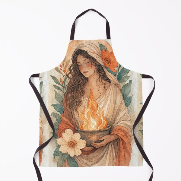 Item preview, Hestia – Greek Goddess of the Hearth Watercolour Painting designed and sold by GalleryKauffeld.