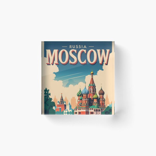 Item preview, Moscow Russia Vintage Travel Tourism designed and sold by TravelersGems.