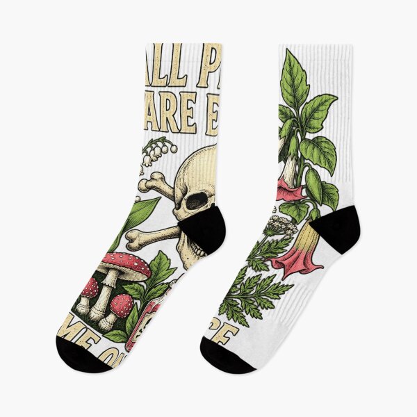 Item preview, Vintage Poison Garden Botanical Skull Illustration designed and sold by Timeless Threads.