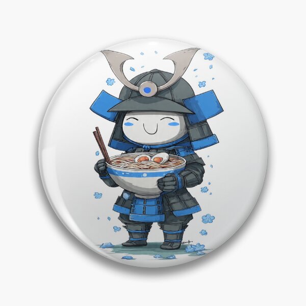 Item preview,  chibi samurai warrior ramen designed and sold by cutemakerotart.