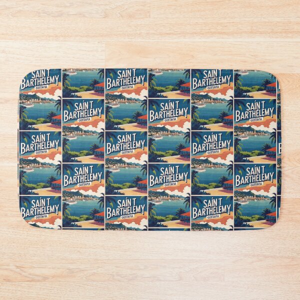 Item preview, Gustavia Saint Barthelemy Vintage Travel designed and sold by TravelersGems.