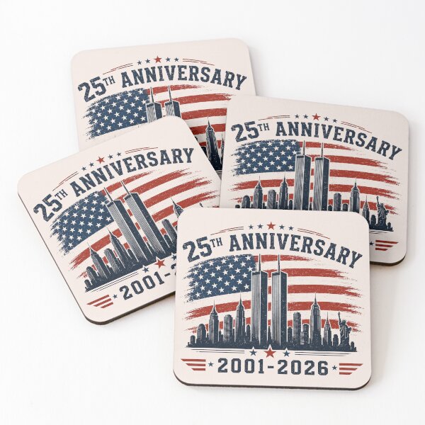 Item preview, Never Forget 9/11, 25th Anniversary 2001–2026 Twin Towers, American Flag, Memorial Tribute designed and sold by Cchotlan.