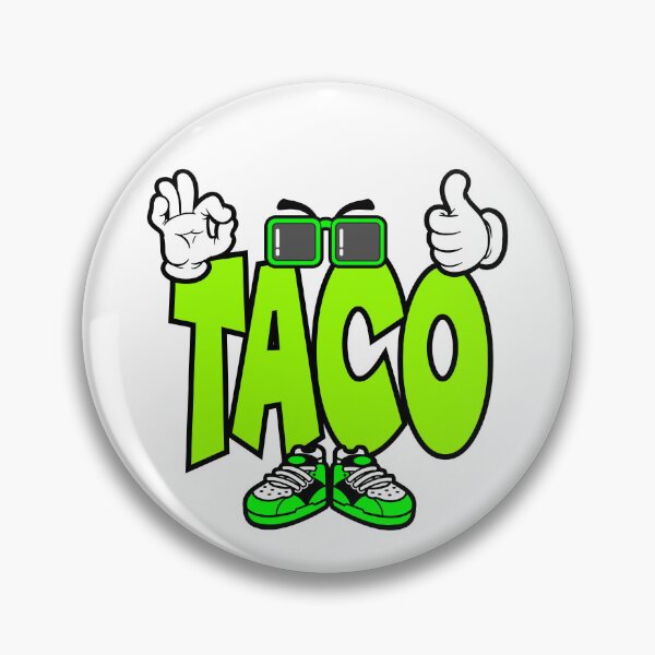 Item preview, TACO - FOOD Design Character Bold Retro designed and sold by NFTWords.