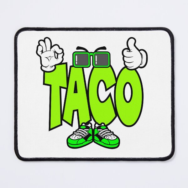 Item preview, TACO - FOOD Design Character Bold Retro designed and sold by NFTWords.