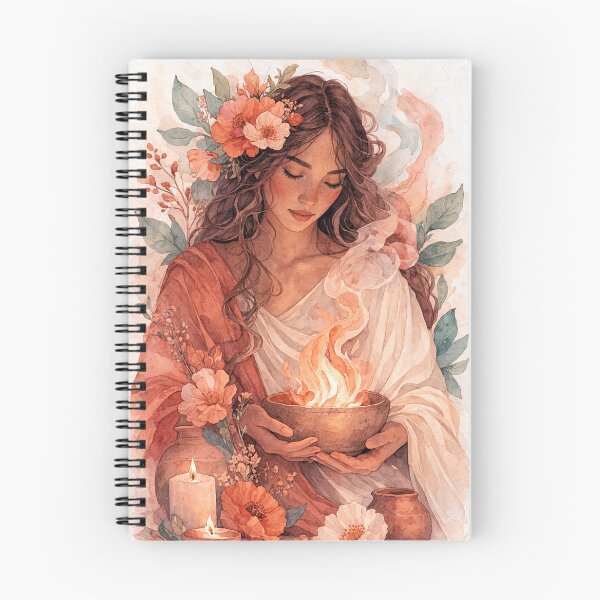 Item preview, Hestia – Keeper of the Sacred Flame Watercolor Painting designed and sold by GalleryKauffeld.