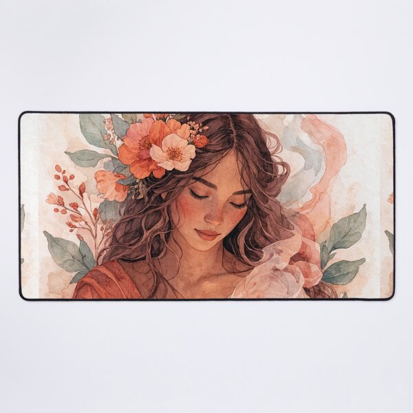 Item preview, Hestia – Keeper of the Sacred Flame Watercolor Painting designed and sold by GalleryKauffeld.