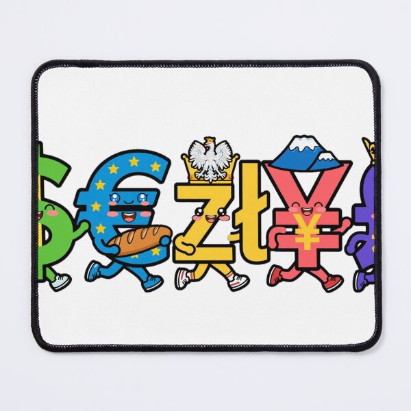 Item preview, Kawaii Currency Race - Cute Dollar Euro Zloty Yen Pound Running Marathon designed and sold by Surviving Monday Club.