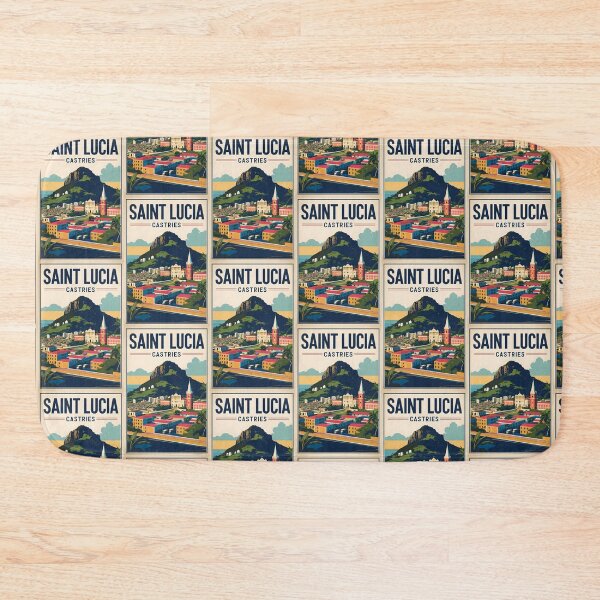 Item preview, Saint Lucia Vintage Travel Tourism designed and sold by TravelersGems.