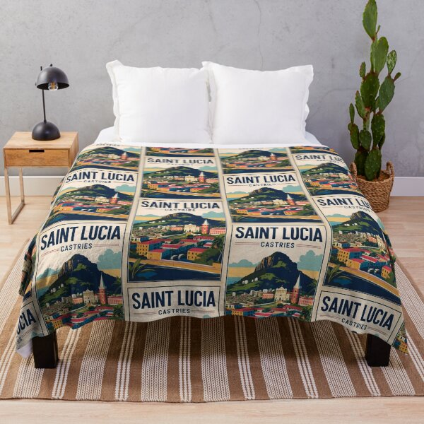 Item preview, Saint Lucia Vintage Travel Tourism designed and sold by TravelersGems.