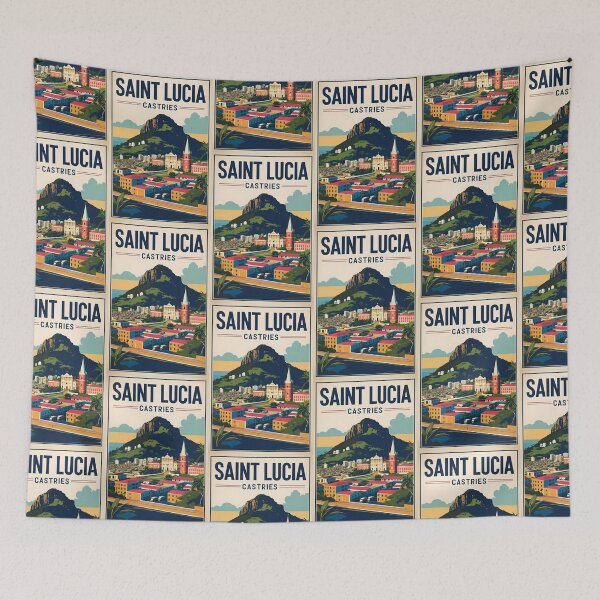 Item preview, Saint Lucia Vintage Travel Tourism designed and sold by TravelersGems.